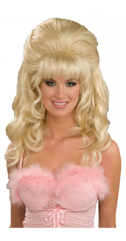 Flirty Blonde 60s Wig Costume Accessory 