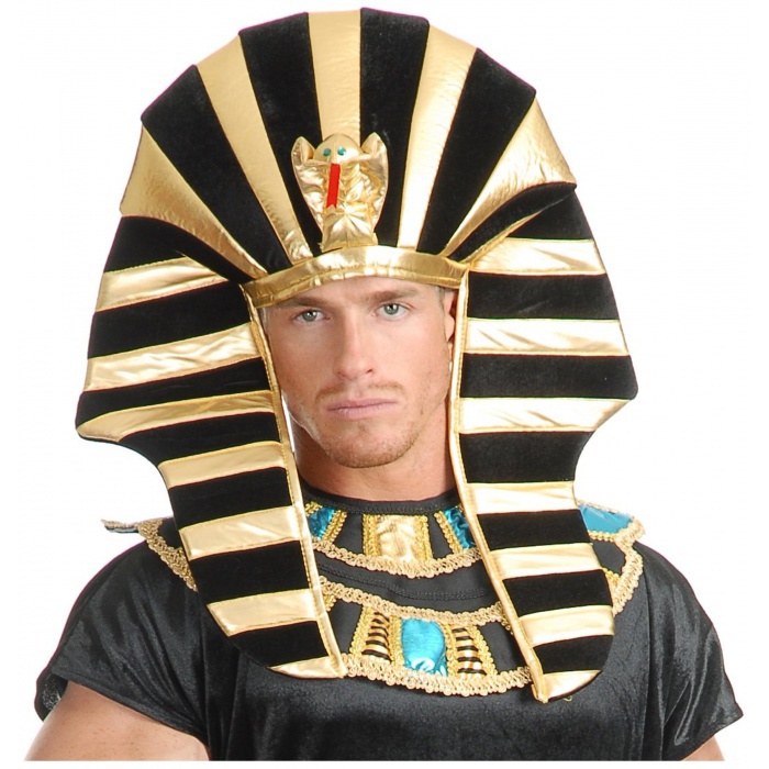 Egyptian Headpiece King Tut Pharaoh Sphinx Hat Costume Accessory