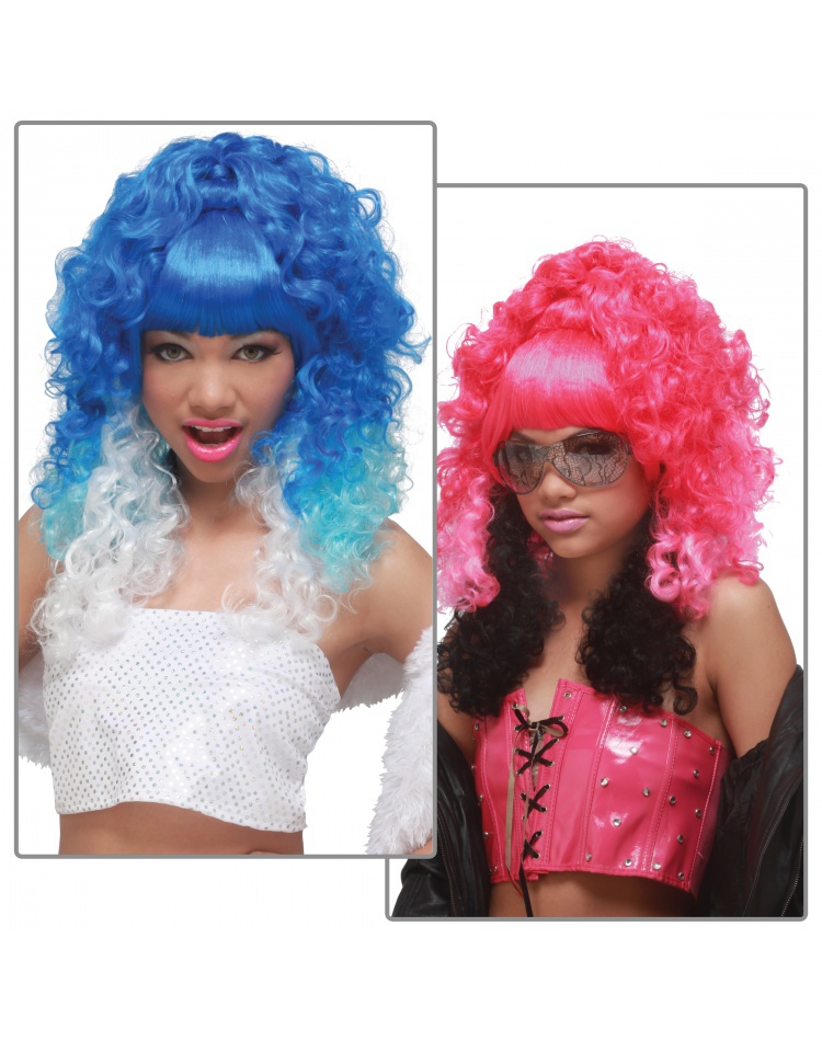 Rap Princess Wig Star Diva Rave Cosplay Costume Accessory