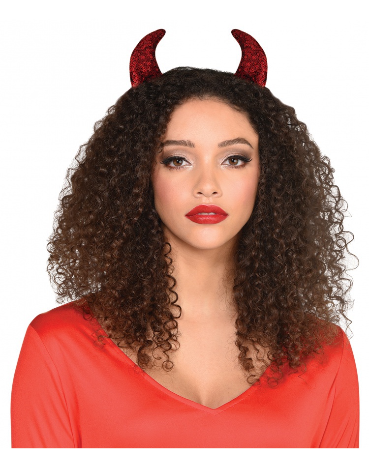 Sequin Devil Horn Costume Accessory