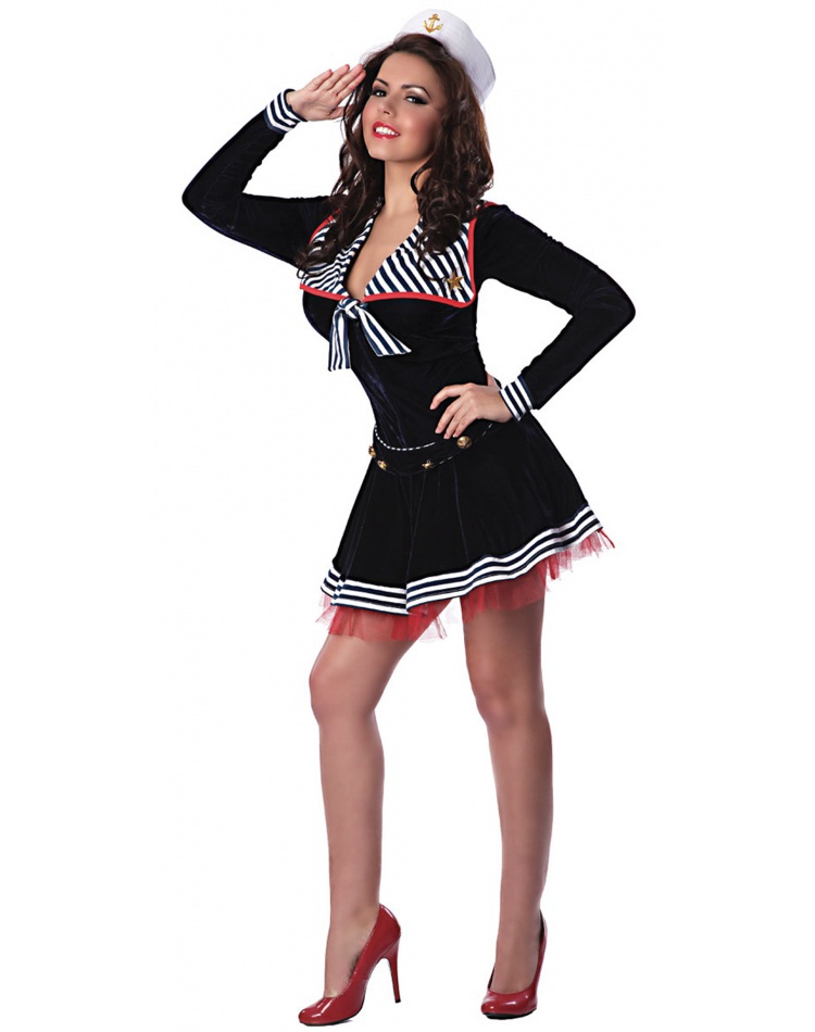 Pin Me Up Sailor Sexy Sailor Pin Up Girl Costume 4039