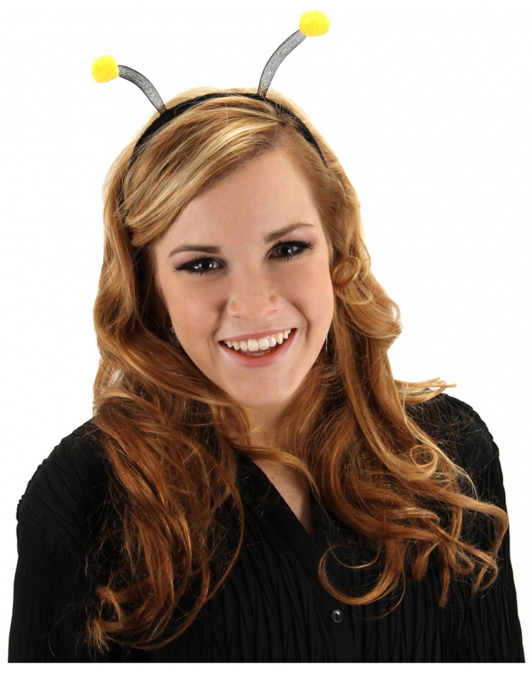 Antenna Headband Yellowblack Costume Accessory 7923