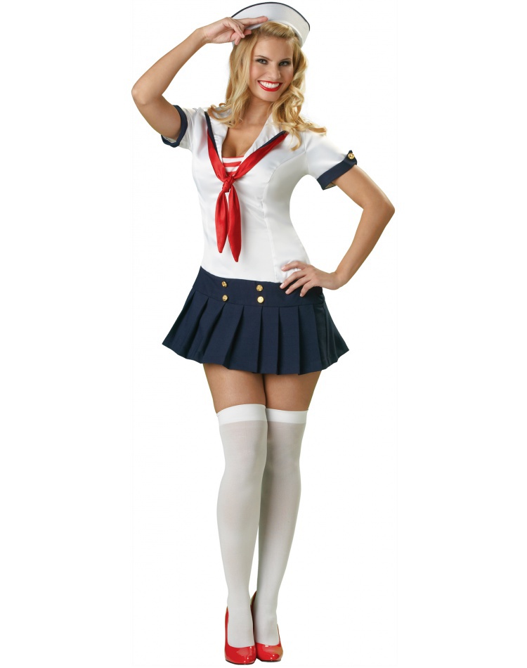 Hey Sailor 50s Navy Pin Up Girl Costume 8635