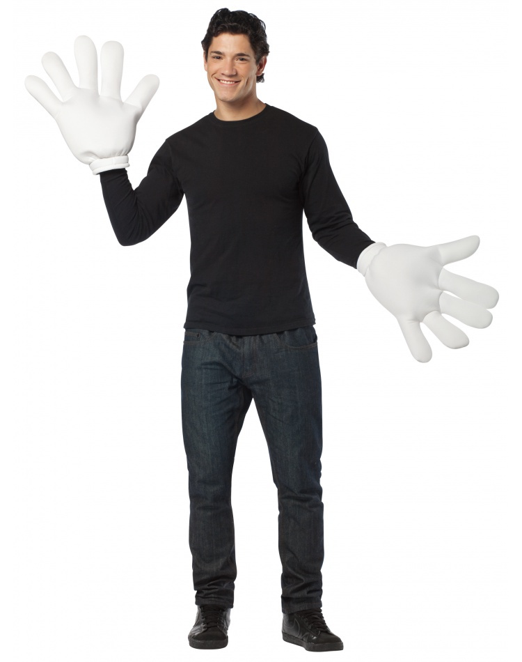 big white gloves